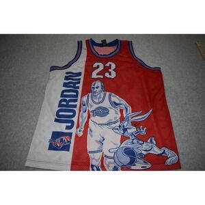 Vintage Space Jam Basketball Jersey Men 2XL Jordan 23 Tune Squad Bugs Bunny 1996